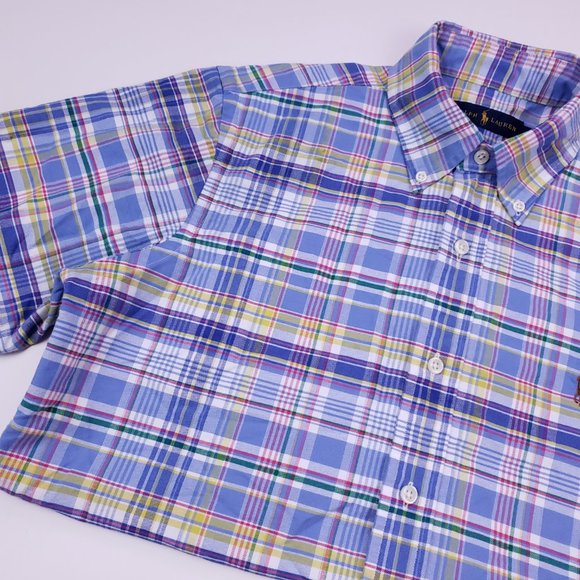 Ralph Lauren Small Shirt Multicolor Blue Checked M - Picture 8 of 12